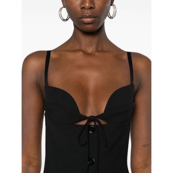 Nensi Dojaka NENSI DOJAKA Women Dresses SS24DR186 BLACK Size L / US 10 / IT 46 - 2 Thumbnail