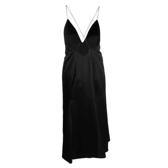 Wales Bonner WALES BONNER Women Dresses WA23DR01 VI02 BLACK Size S / US 4 / IT 40 - 2 Thumbnail
