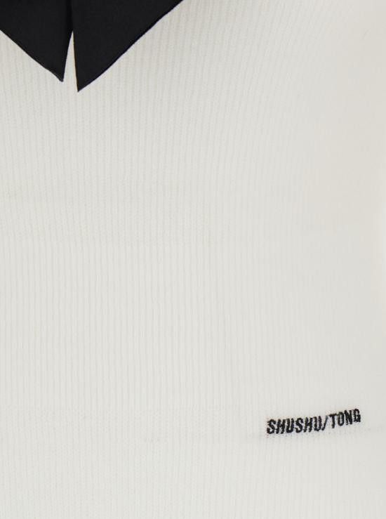 Shushu/Tong SHUSHU/TONG Women Tops MWDDTO20RTI068WH100 White Size S / US 4 / IT 40 - 3 Thumbnail