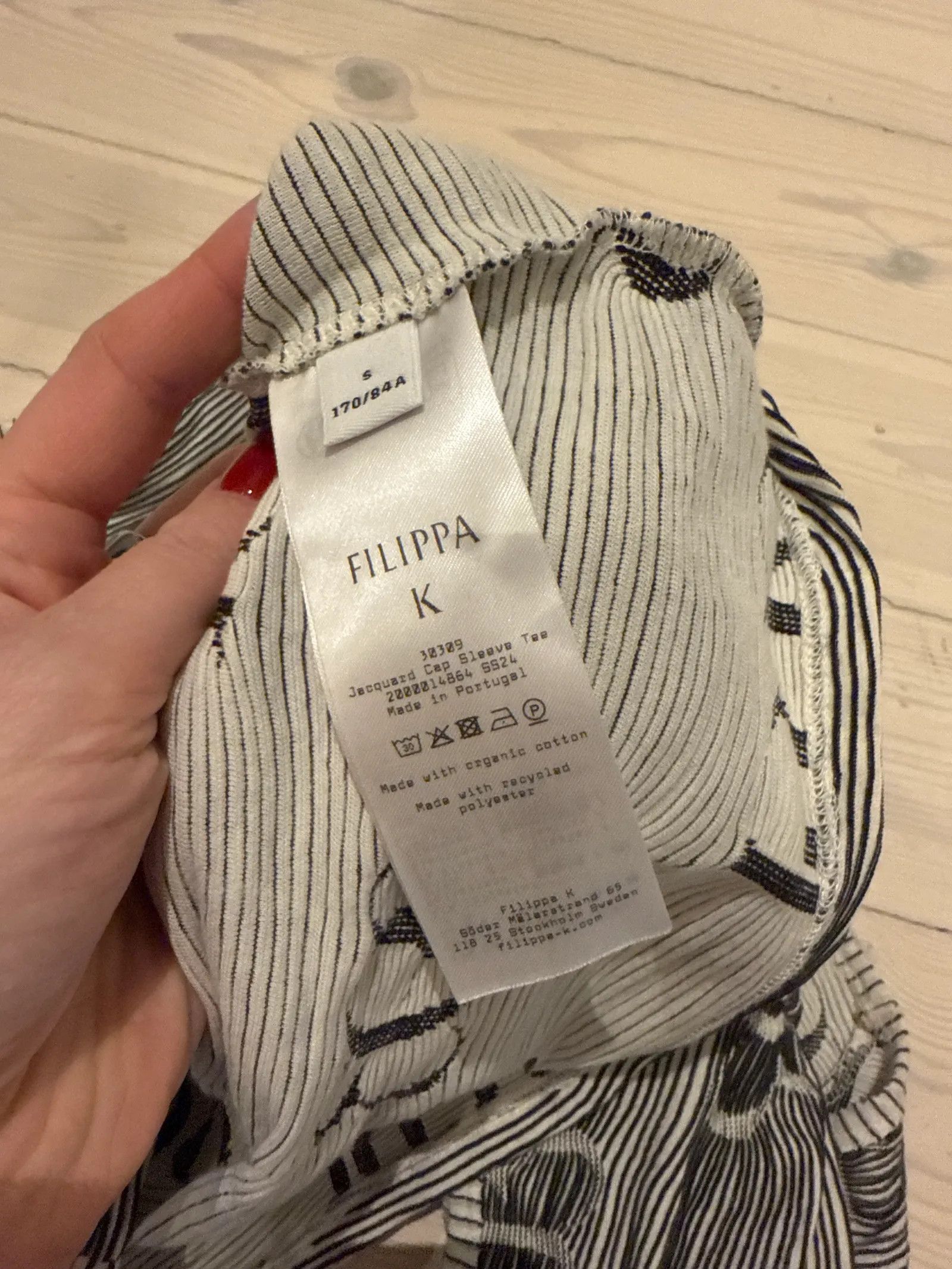 Filippa K Filippa K Jacquard Cap Sleeve Tee Short Sleeve T-shirt Size S / US 4 / IT 40 - 4 Thumbnail