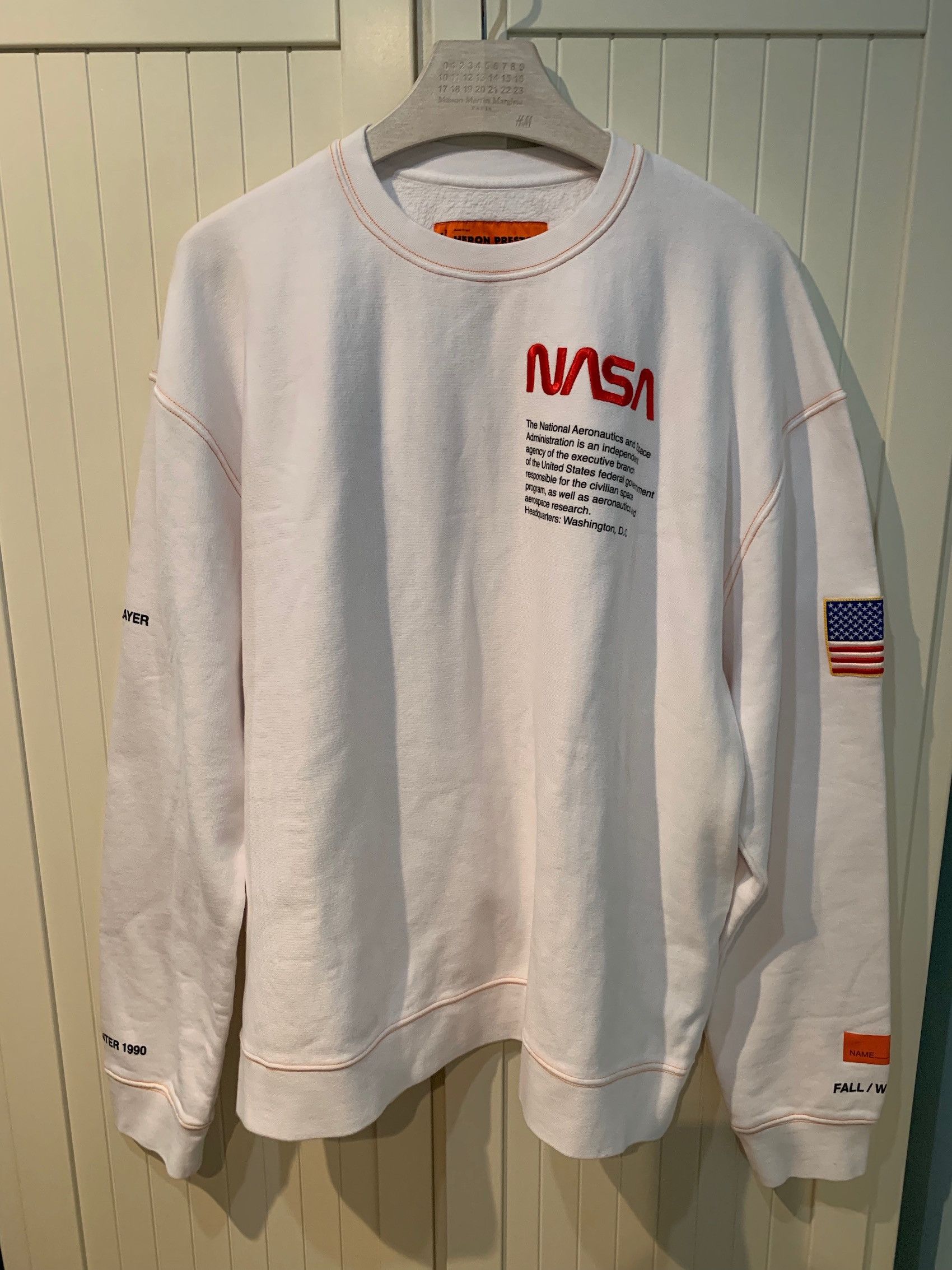 Heron Preston NASA Jersey Sweatshirt Grailed