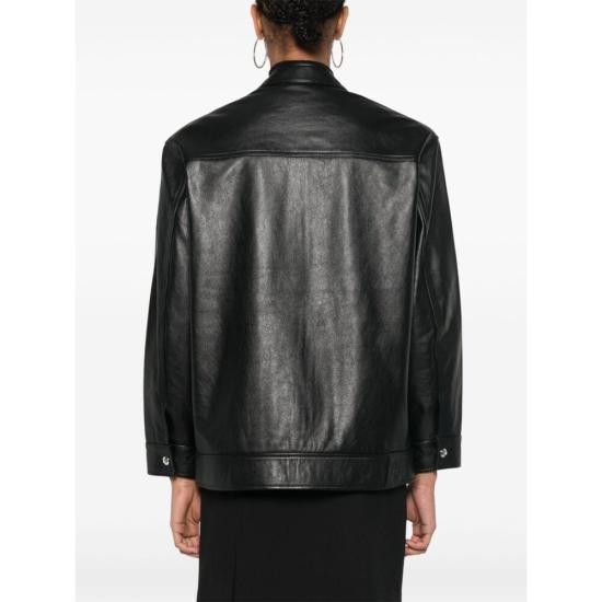 Anine Bing ANINE BING Women Leather Jackets A 01 10189 000 BLACK Size XS / US 0-2 / IT 36-38 - 4 Thumbnail