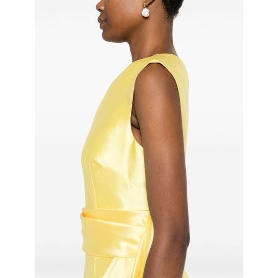 Solace London SOLACE LONDON Women Dresses OS42008 LEMON YELLOW Size S / US 4 / IT 40 - 2 Thumbnail
