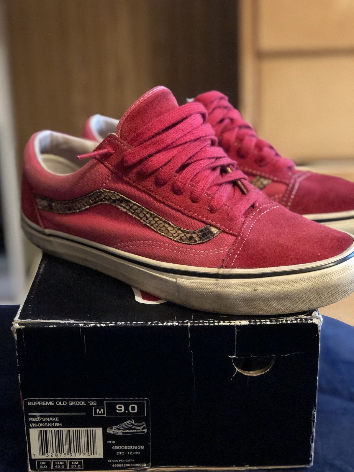 Supreme × Vans Supreme Old Skool Snakeskin 92