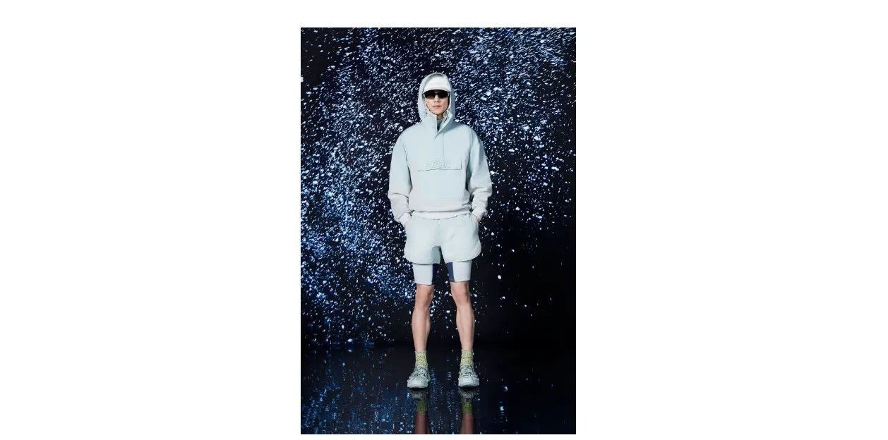 Dior DIOR AND PARLEY Oversized Hooded Sweatshirt Sea Green Cotton Fleece Size US L / EU 52-54 / 3 - 3 Thumbnail