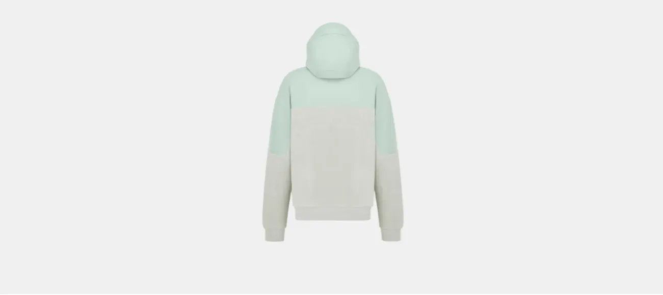 Dior DIOR AND PARLEY Oversized Hooded Sweatshirt Sea Green Cotton Fleece Size US XXL / EU 58 / 5 - 2 Thumbnail