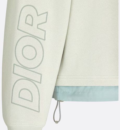 Dior Oversized Sweatshirt Grey Cotton Fleece Size US XS / EU 42 / 0 - 3 Thumbnail