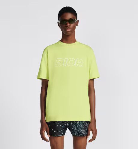 Dior Relaxed-Fit T-Shirt Yellow Cotton Jersey Size US XS / EU 42 / 0 - 3 Thumbnail