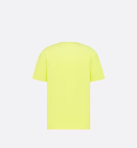 Dior Relaxed-Fit T-Shirt Lime Terry Cotton Jersey Lime Size US XL / EU 56 / 4 - 2 Thumbnail