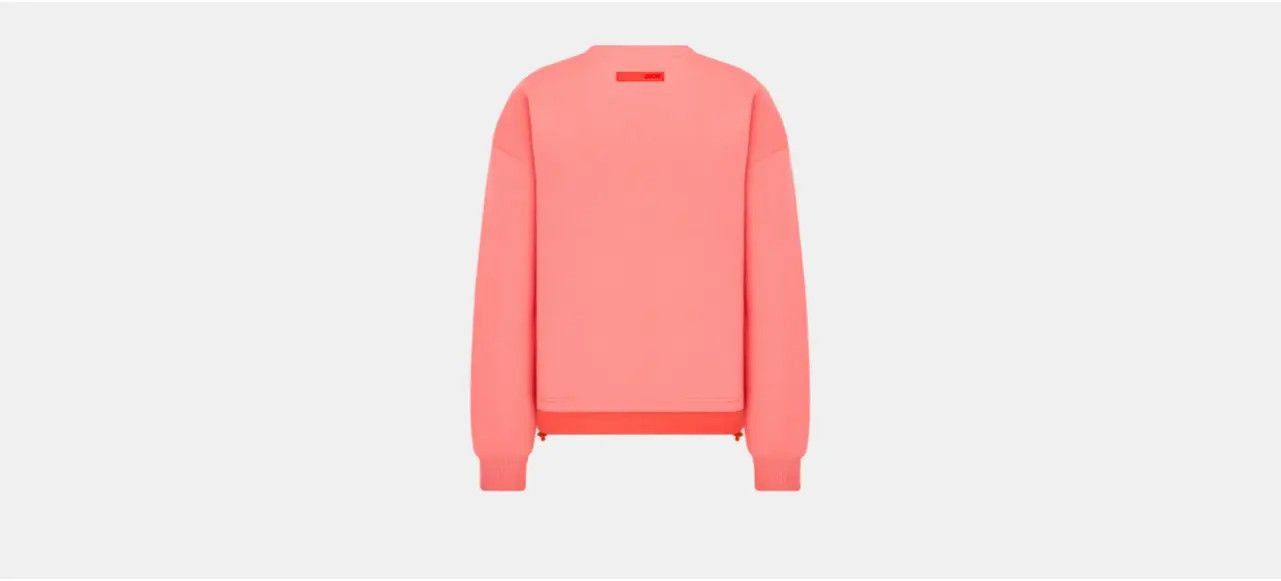 Dior Oversized Sweatshirt Coral Cotton Fleece Size US XXL / EU 58 / 5 - 2 Thumbnail
