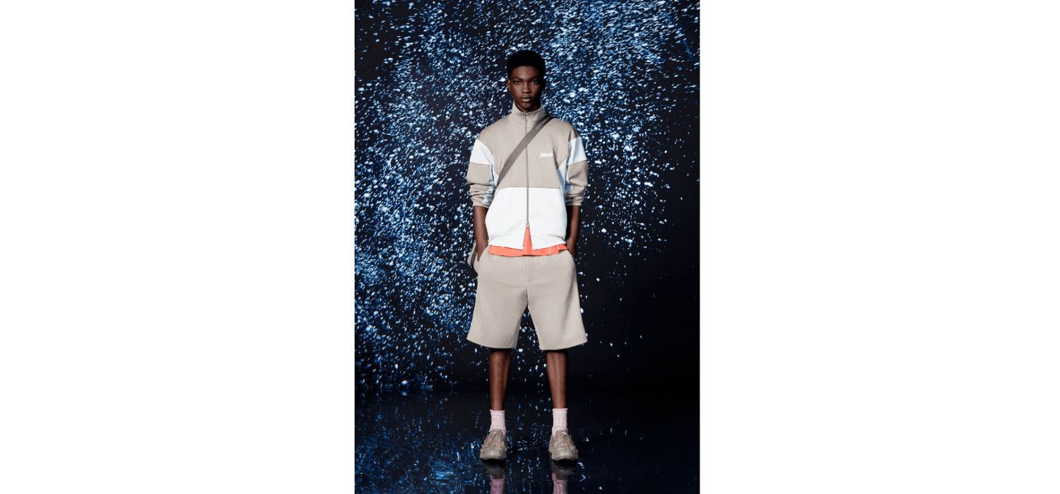 Dior Zipped Track Jacket Beige Cotton-Blend Jersey Size US XS / EU 42 / 0 - 3 Thumbnail