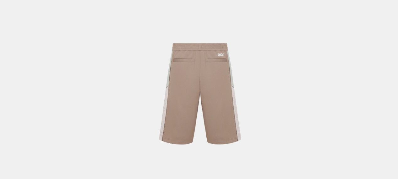 Dior Track Shorts Beige Cotton-Blend Jersey Size US 30 / EU 46 - 2 Thumbnail