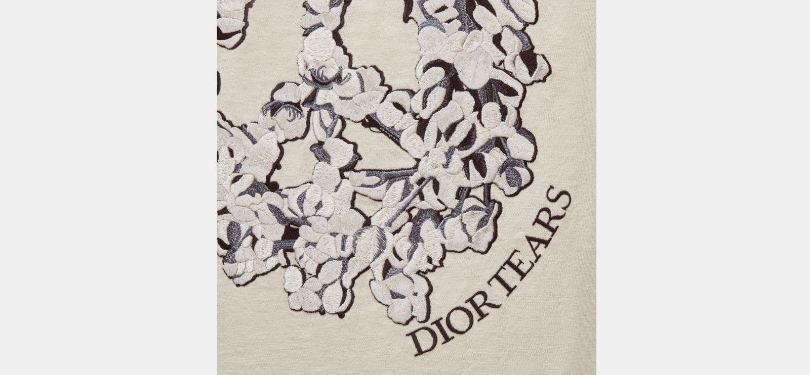 Dior Relaxed-Fit DIOR TEARS T-Shirt White Cotton Jersey Size US XXL / EU 58 / 5 - 3 Thumbnail
