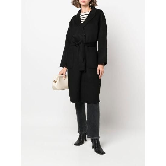 Anine Bing ANINE BING Women Coats A 01 4001 000 BLACK Size L / US 10 / IT 46 - 2 Thumbnail