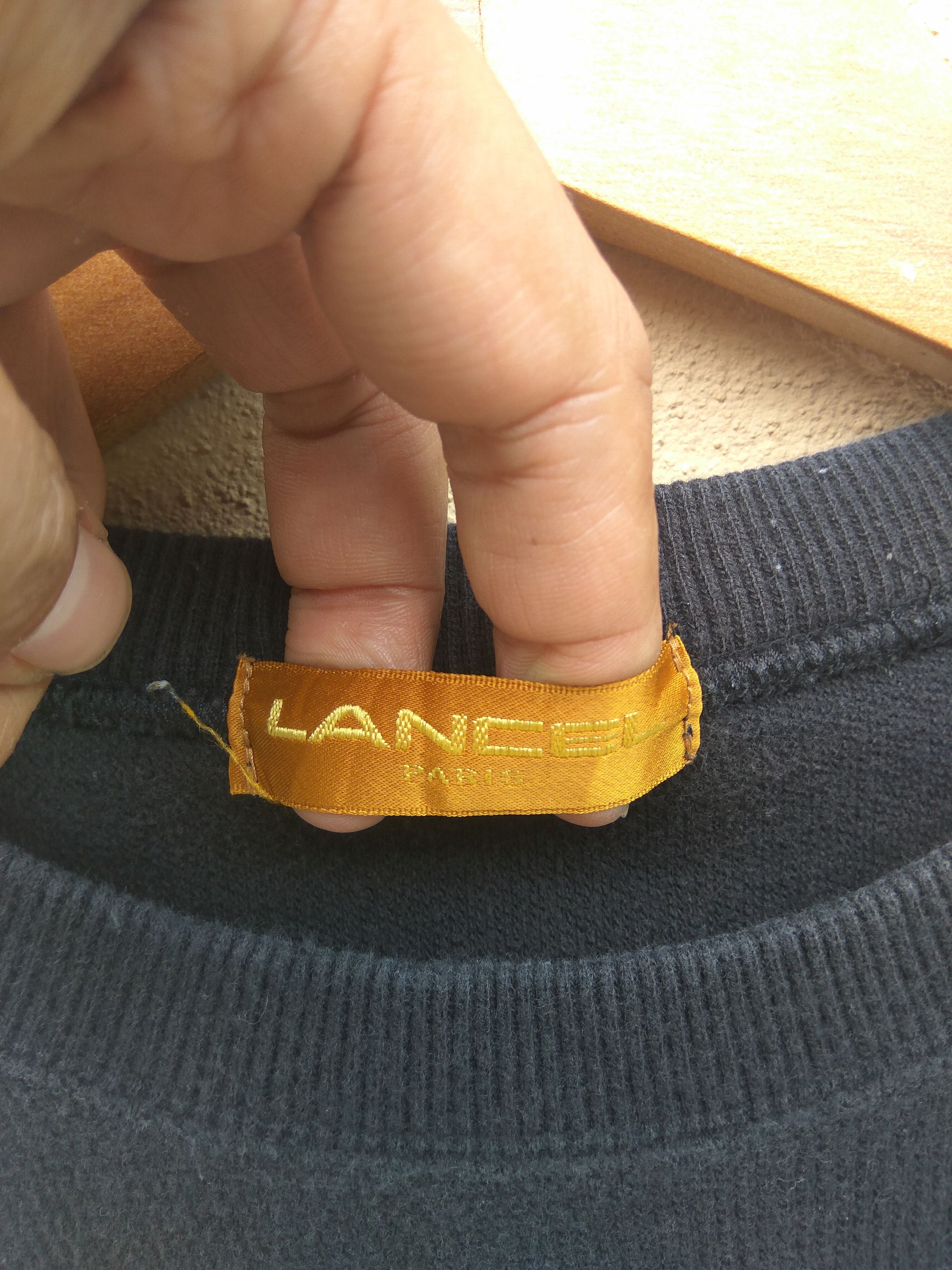 Lancel Vintage LANCEL big logo spell out sweatshirt embroidered Size US XL / EU 56 / 4 - 3 Thumbnail