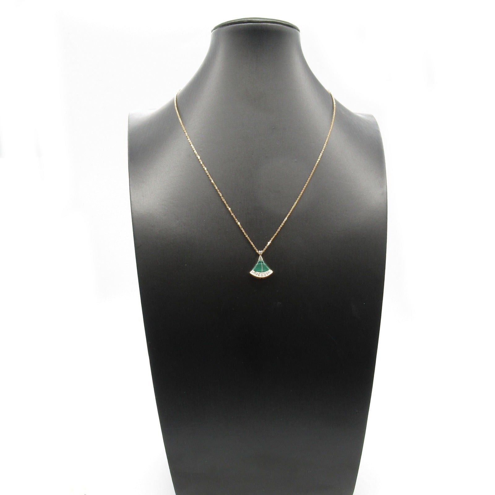 Bvlgari Bvlgari Diva Dream Malachite Diamond Necklace K18Pg (Pink Gold) Green Clear Size ONE SIZE - 6 Thumbnail