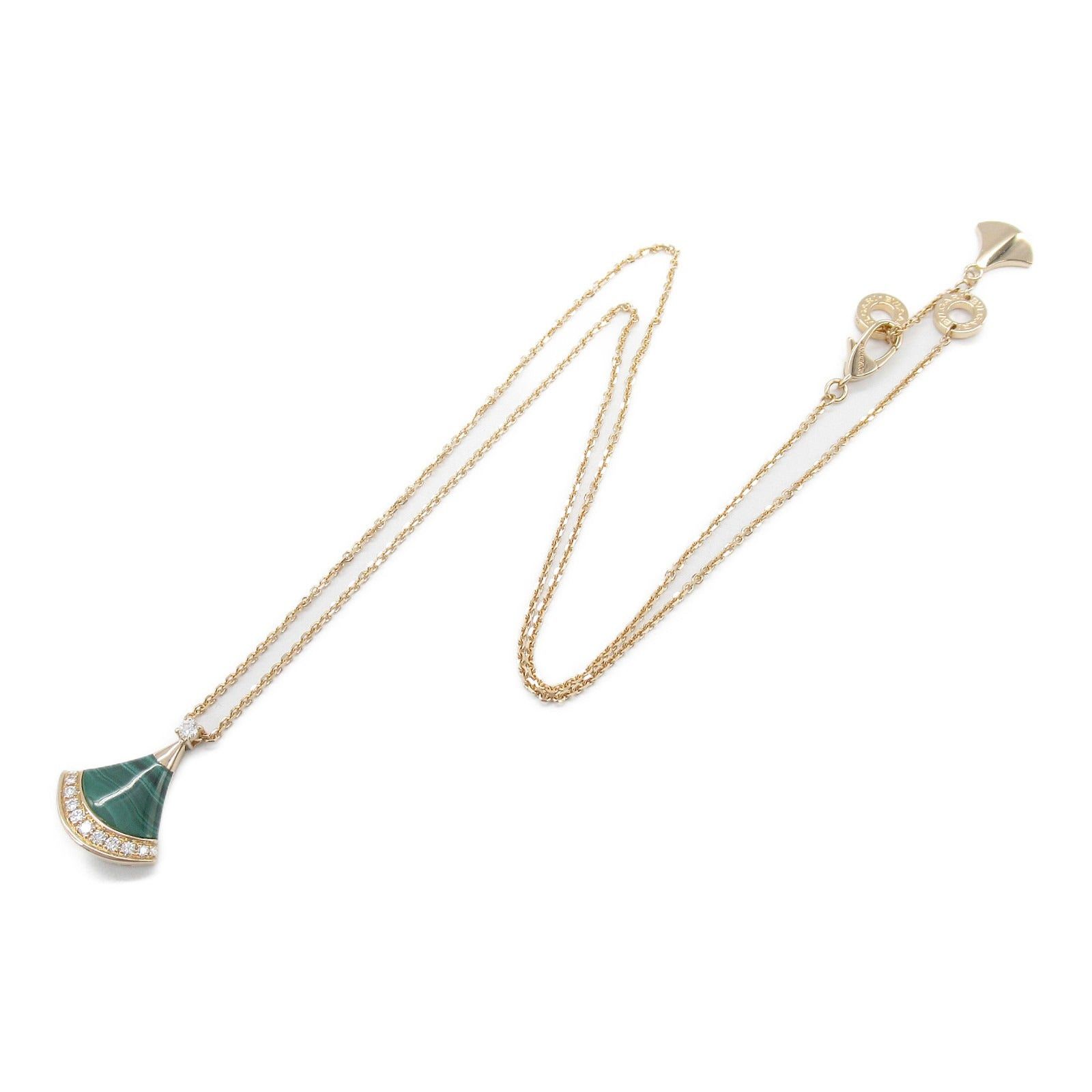Bvlgari Bvlgari Diva Dream Malachite Diamond Necklace K18Pg (Pink Gold) Green Clear Size ONE SIZE - 3 Thumbnail