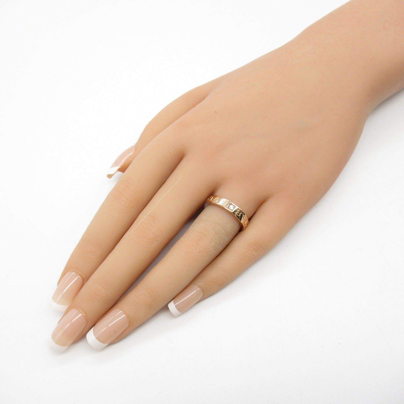 Bvlgari Bvlgari Bulgari Double Logo 1P Diamond Ring K18Pg (Pink Gold) Clear Size ONE SIZE - 7 Thumbnail