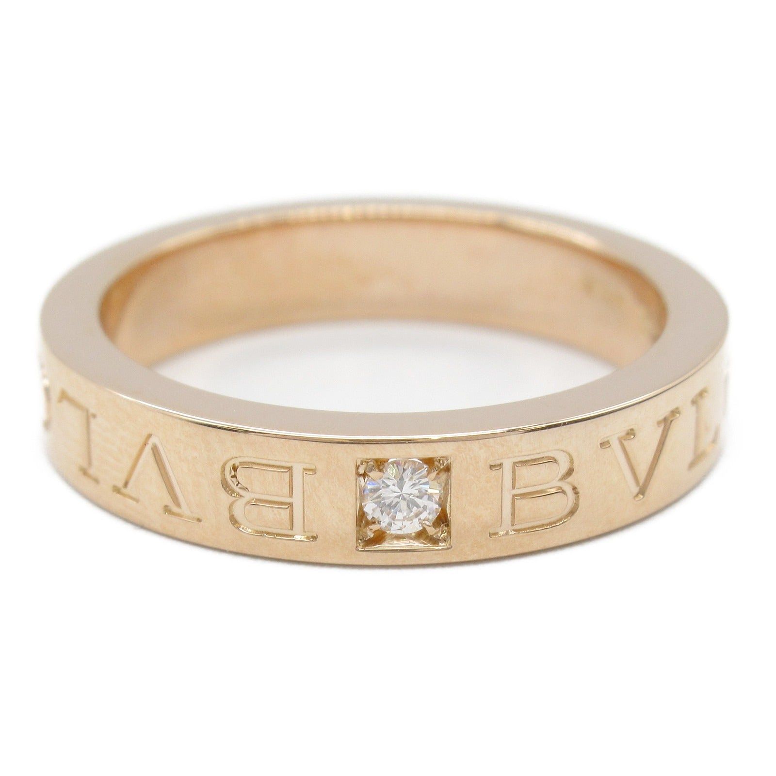Bvlgari Bvlgari Bulgari Double Logo 1P Diamond Ring K18Pg (Pink Gold) Clear Size ONE SIZE - 2 Thumbnail