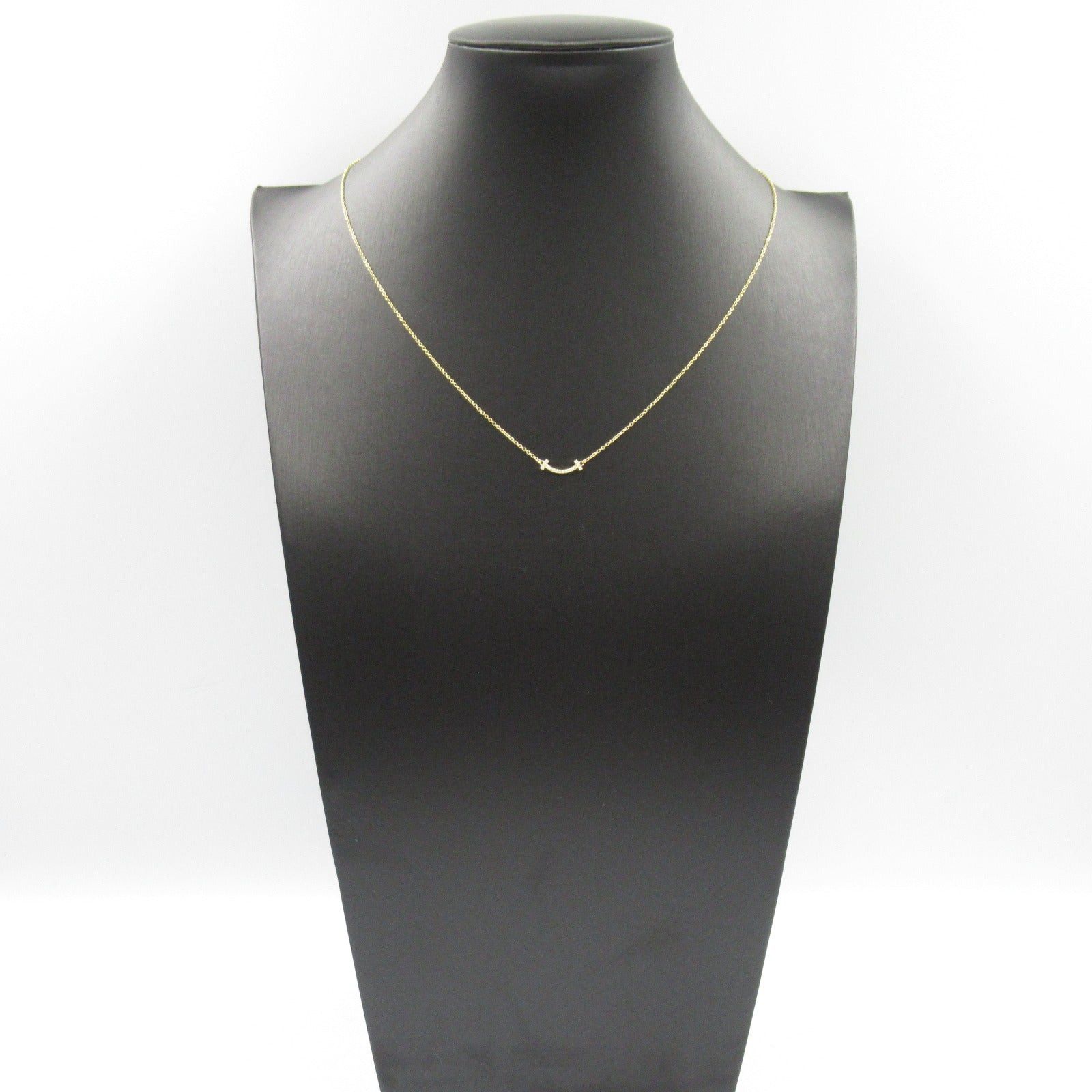 Tiffany & Co. Tiffany Co T-Smile Mini Diamond Necklace K18 (Yellow Gold) Clear Size ONE SIZE - 7 Thumbnail