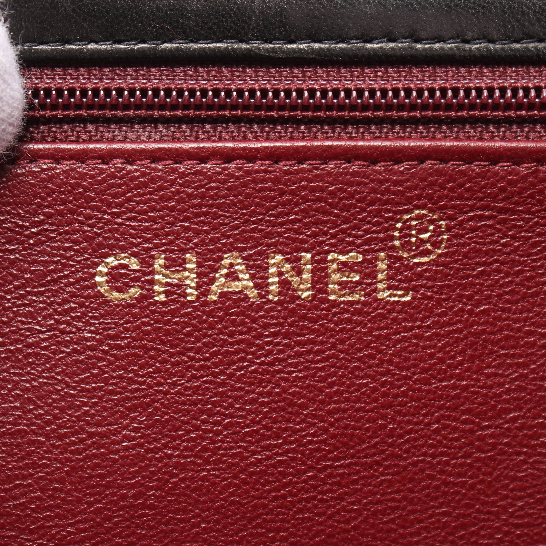 Chanel Chanel Matelasse Chain Shoulder Bag Lambskin Black Gold Hardware Push Lock Size ONE SIZE - 4 Thumbnail