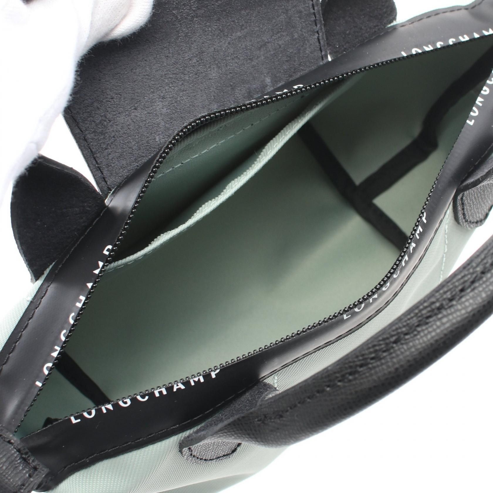 Longchamp Longchamp Le Preage Energy Xs Handbag Nylon Leather Green Black Verbena Size ONE SIZE - 3 Thumbnail