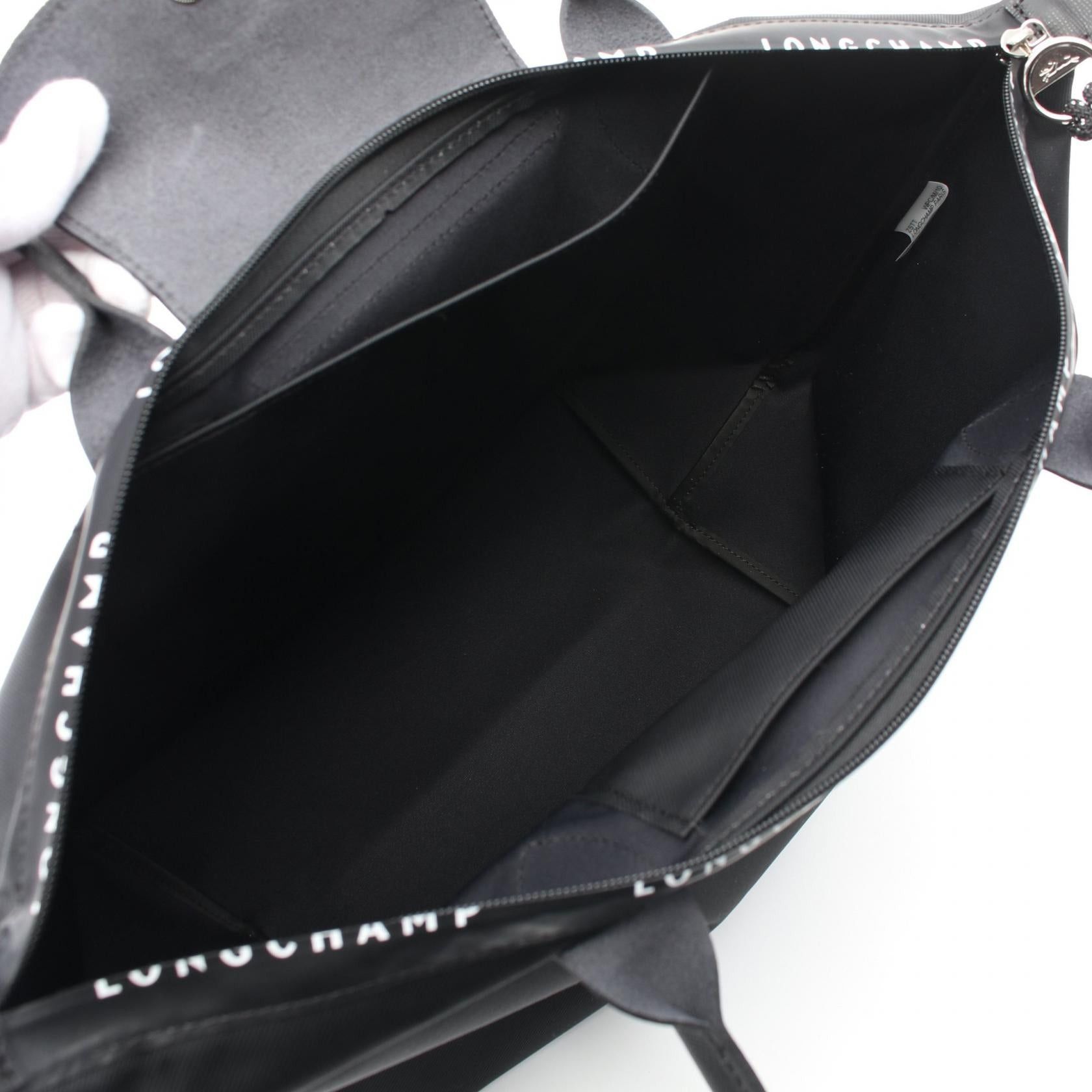 Longchamp Longchamp Le Preage Energy L Shopping Handbag Tote Bag Nylon Leather Black Size ONE SIZE - 3 Thumbnail