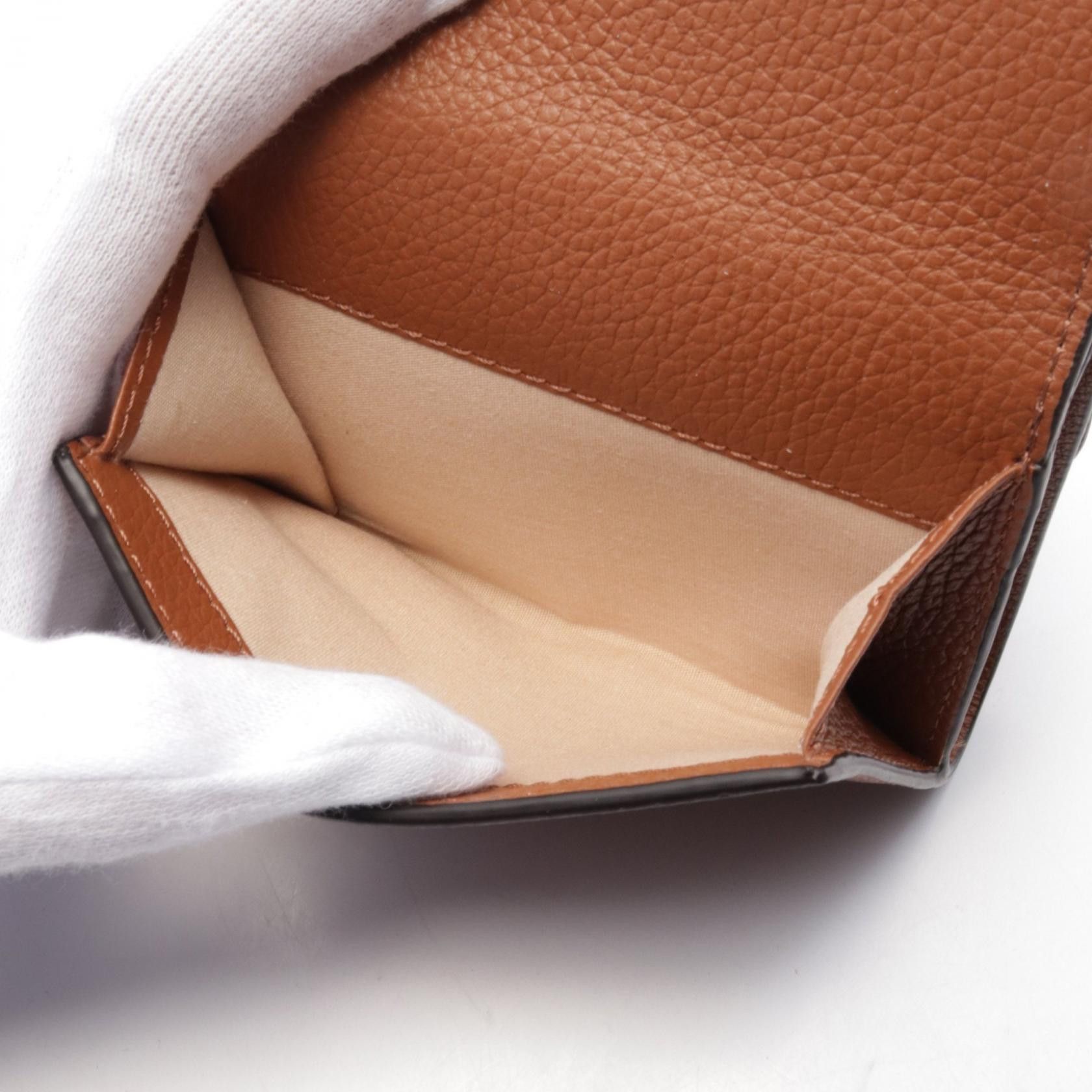 Chloe Chloe Marcie Small Trifold Wallet Leather Brown Size ONE SIZE - 5 Thumbnail