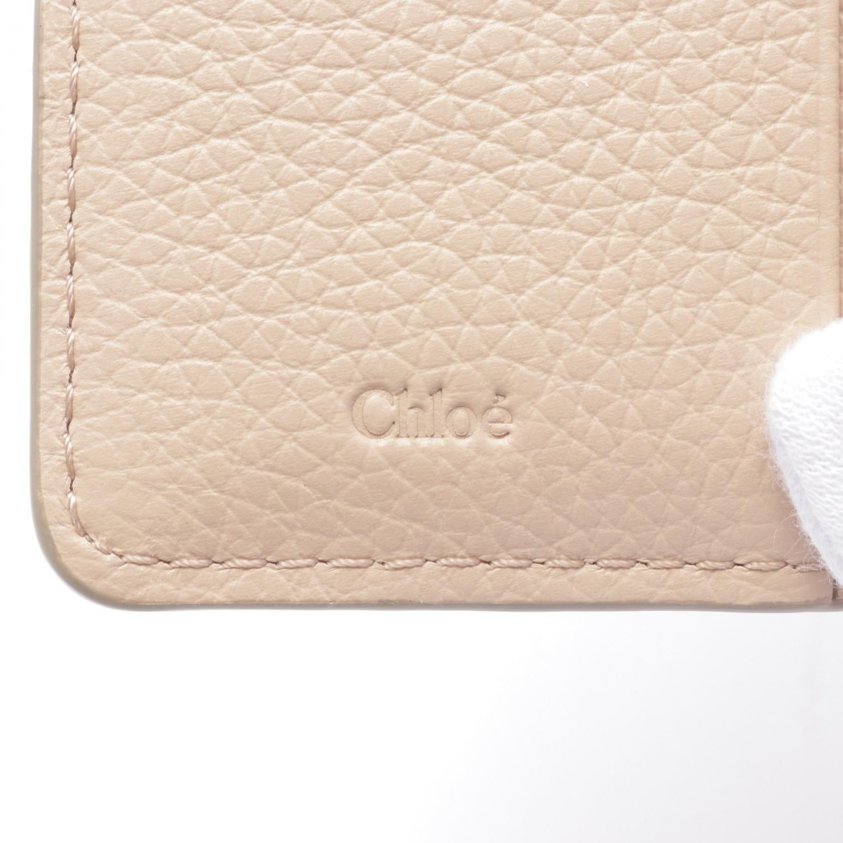 Chloe Chloe Marcie Small Trifold Wallet Leather Pink Size ONE SIZE - 4 Thumbnail