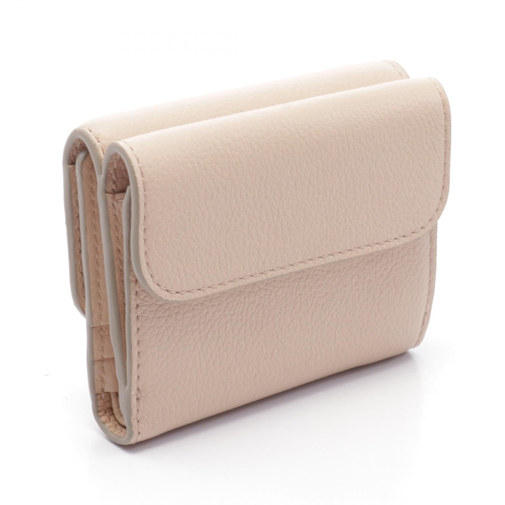 Chloe Chloe Marcie Small Trifold Wallet Leather Pink Size ONE SIZE - 2 Thumbnail