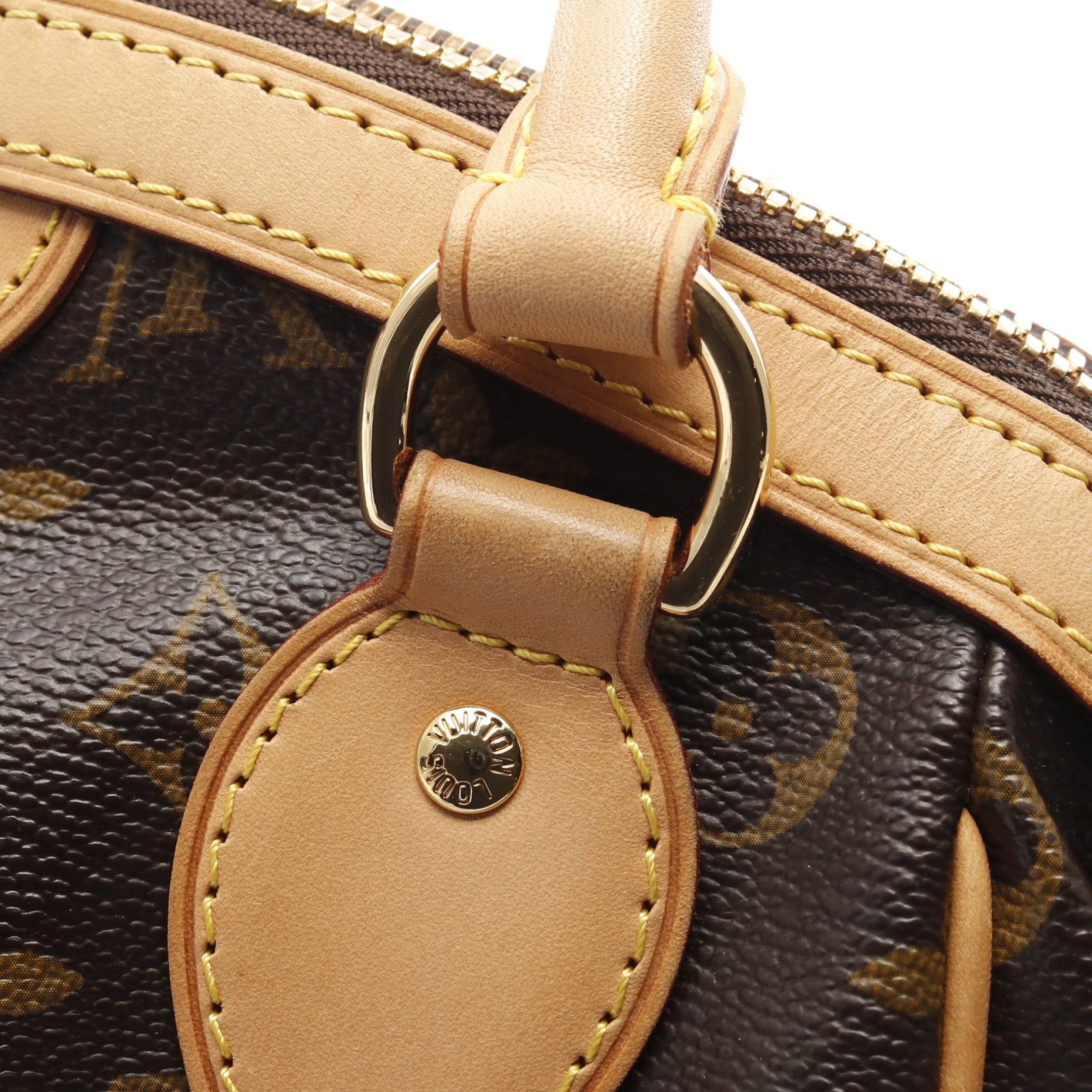 Louis Vuitton Louis Vuitton Tivoli Pm Monogram Handbag Leather Brown Size ONE SIZE - 6 Thumbnail
