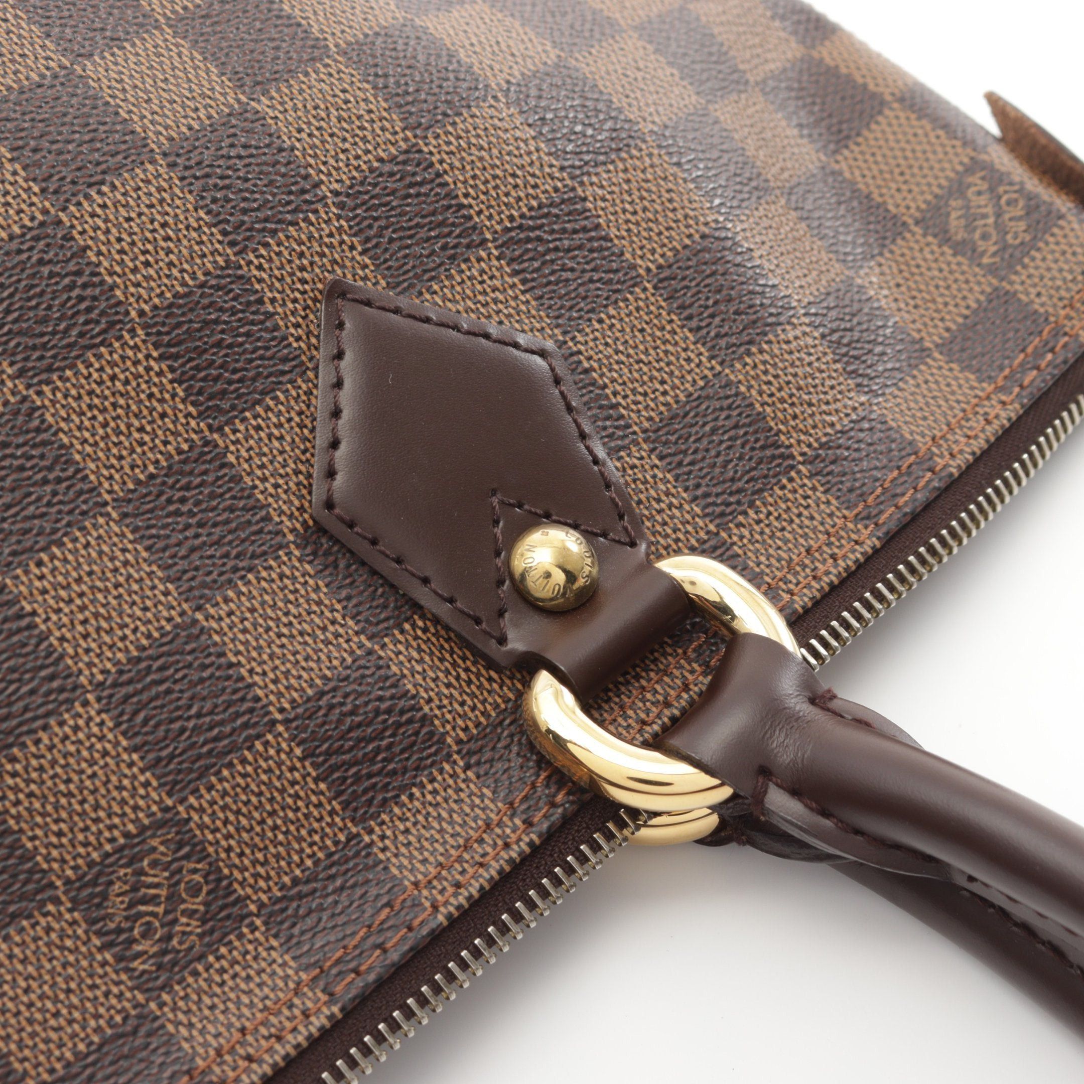 Louis Vuitton Louis Vuitton Saleya Pm Damier Ebene Handbag Tote Bag Leather Brown Size ONE SIZE - 8 Thumbnail