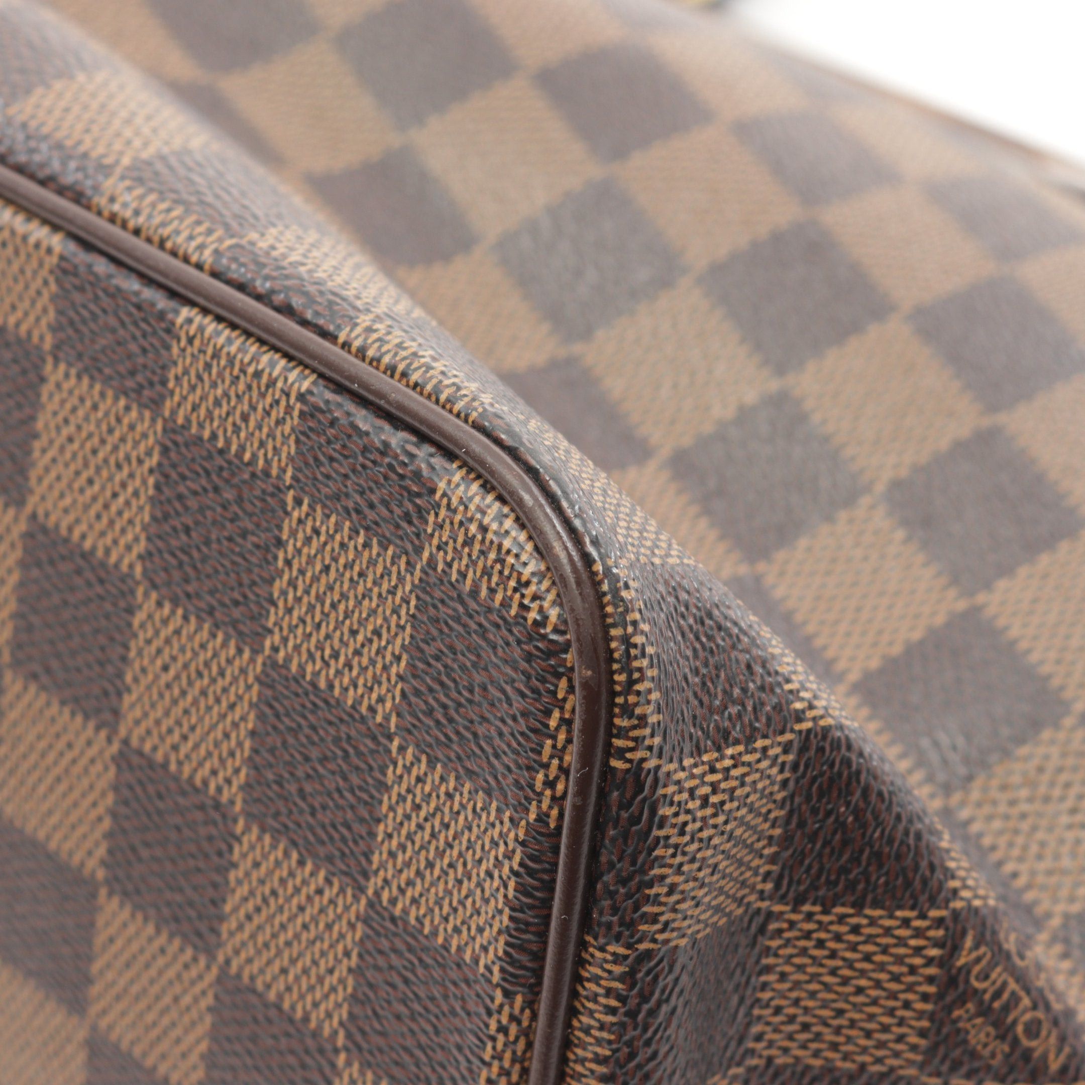Louis Vuitton Louis Vuitton Saleya Pm Damier Ebene Handbag Tote Bag Leather Brown Size ONE SIZE - 7 Thumbnail