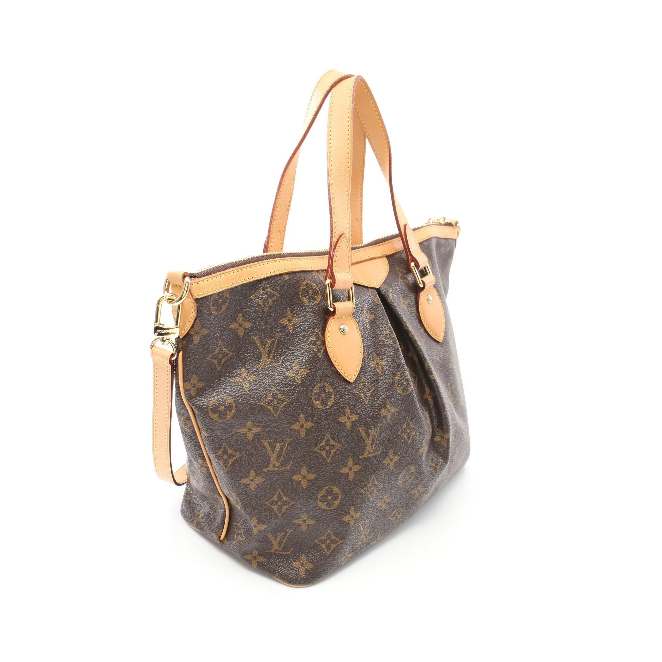 Louis Vuitton Louis Vuitton Palermo Pm Monogram Handbag Leather Brown Size ONE SIZE - 2 Thumbnail