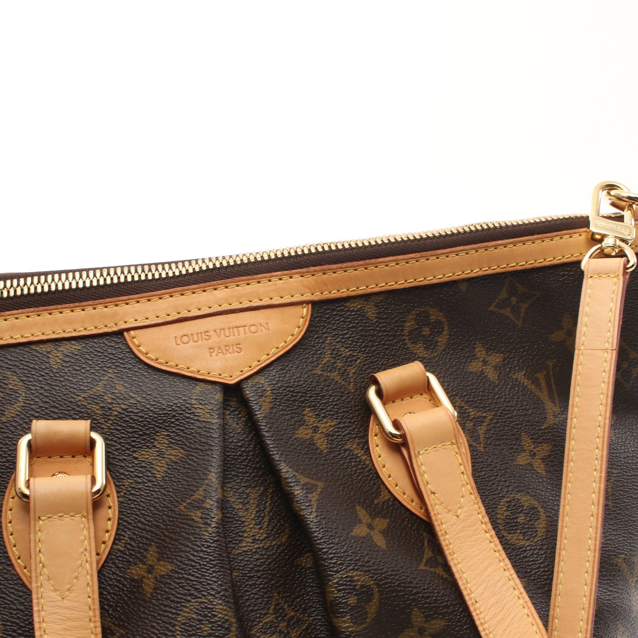 Louis Vuitton Louis Vuitton Palermo Pm Monogram Handbag Leather Brown Size ONE SIZE - 11 Thumbnail