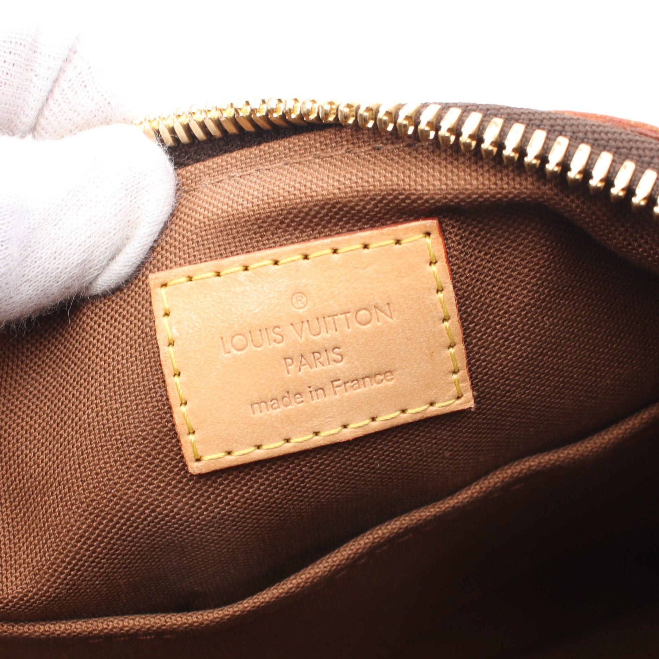 Louis Vuitton Louis Vuitton Palermo Pm Monogram Handbag Leather Brown Size ONE SIZE - 5 Thumbnail
