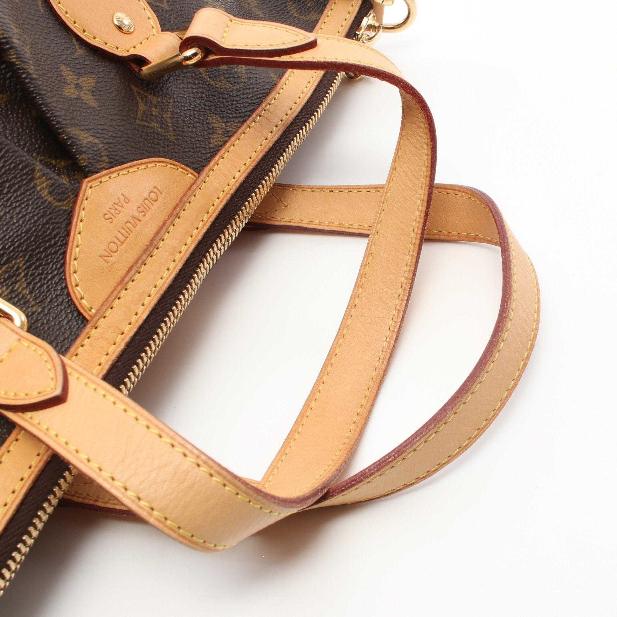 Louis Vuitton Louis Vuitton Palermo Pm Monogram Handbag Leather Brown Size ONE SIZE - 10 Thumbnail