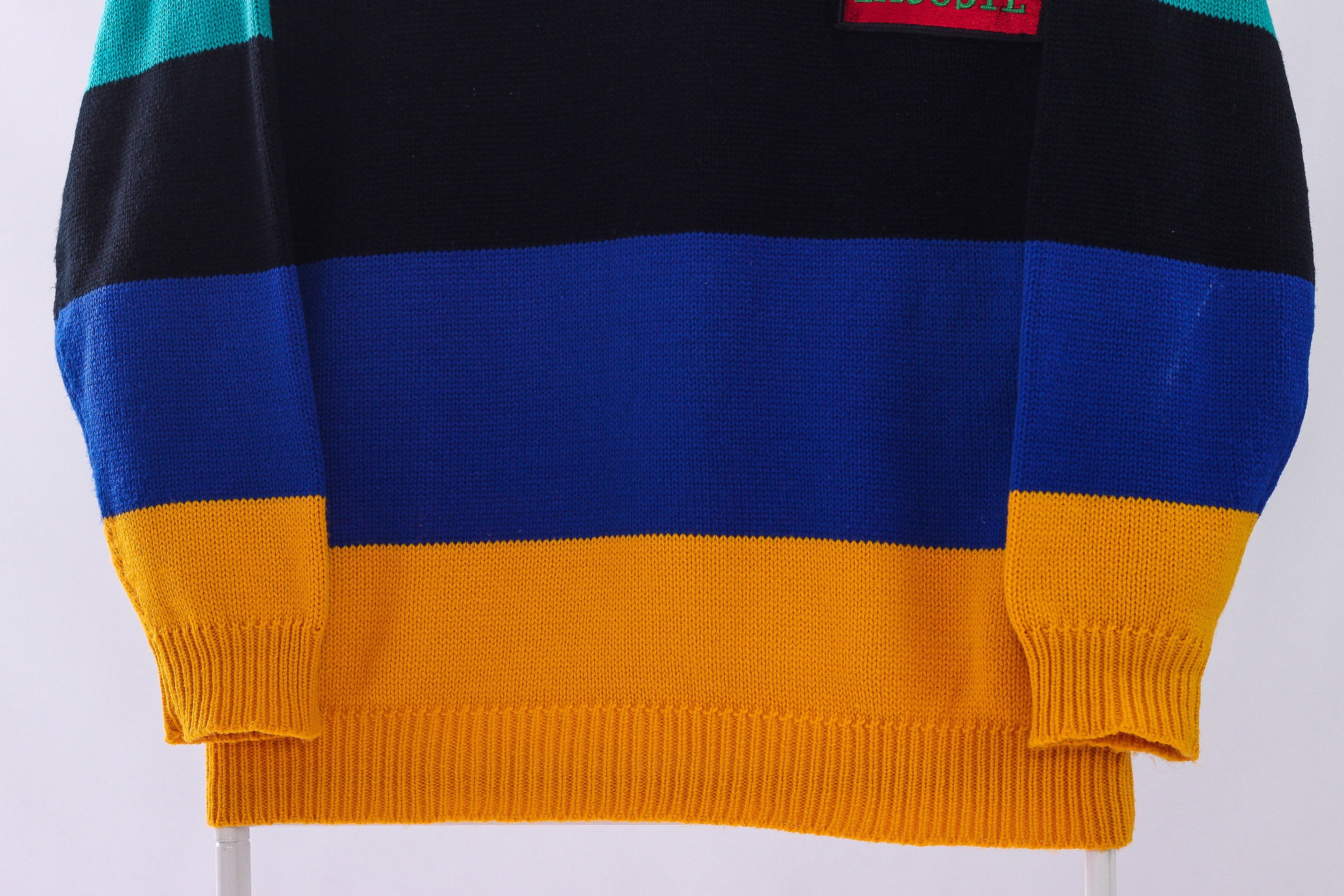 Izod × Lacoste × Vintage Vintage Mens LACOSTE x IZOD Big Logo Knit Jumper Sweater Size US XL / EU 56 / 4 - 3 Thumbnail