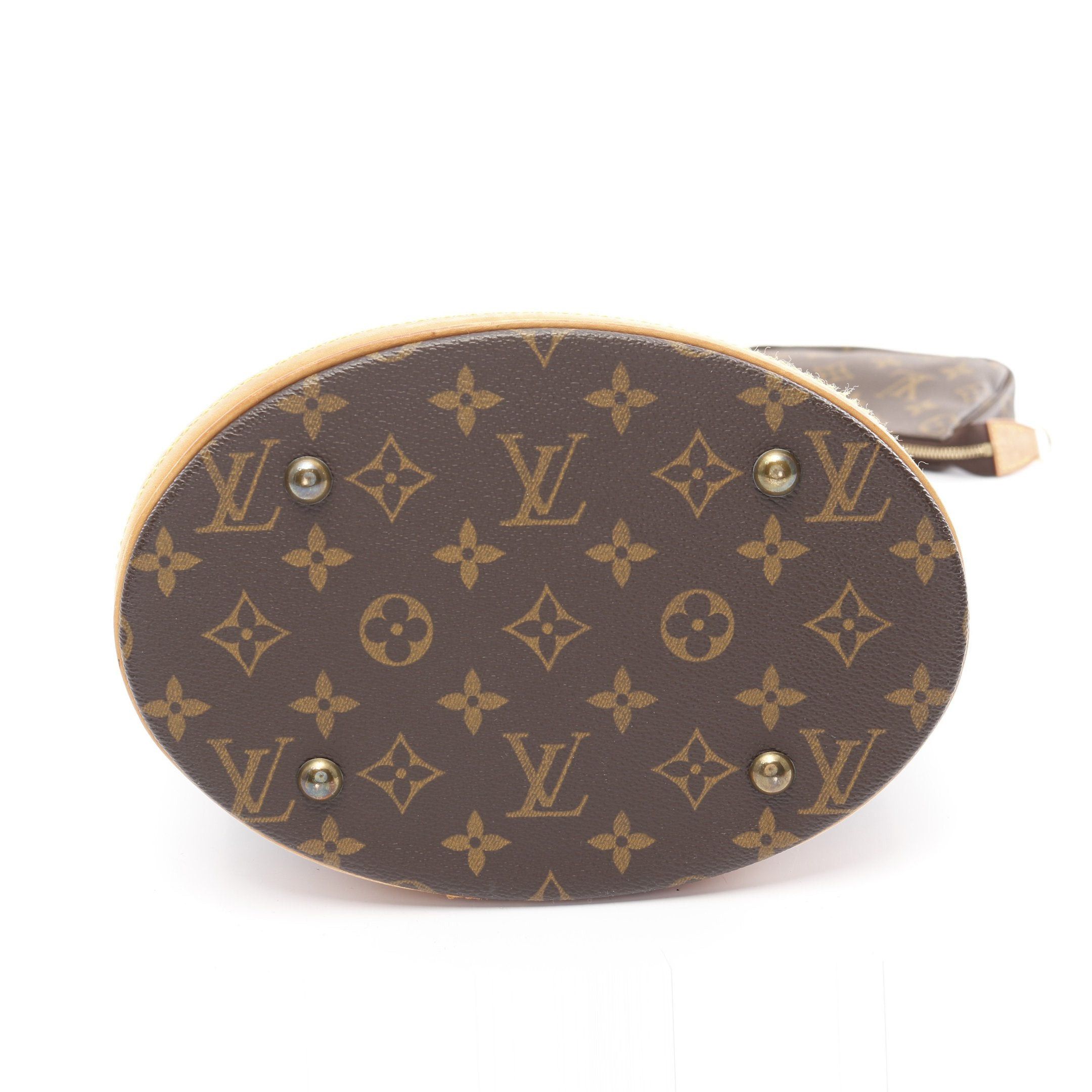 Louis Vuitton Louis Vuitton Bucket Pm Monogram Handbag Leather Brown Size ONE SIZE - 12 Thumbnail