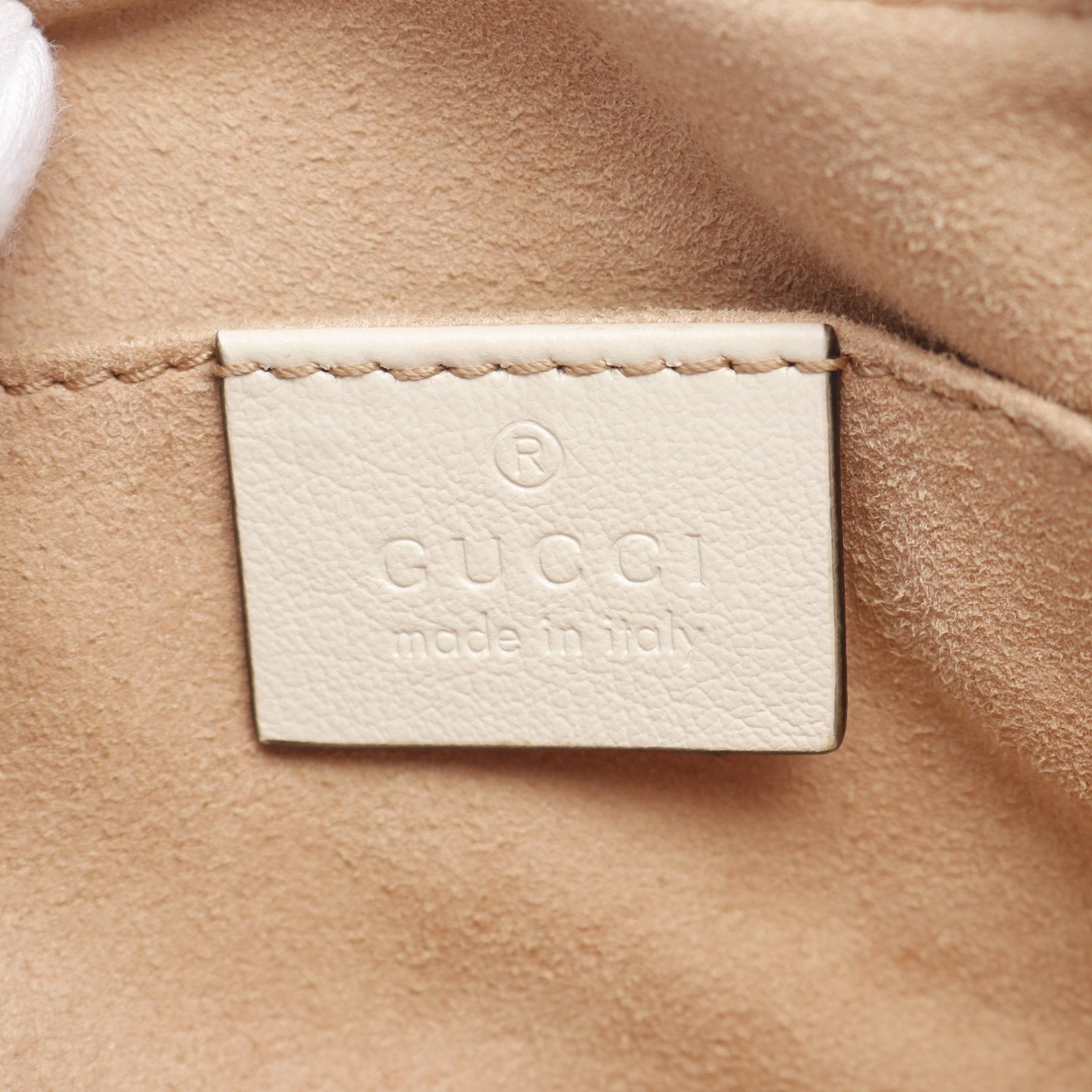 Gucci Gucci Gg Marmont Chain Shoulder Bag Leather Navy White Size ONE SIZE - 4 Thumbnail