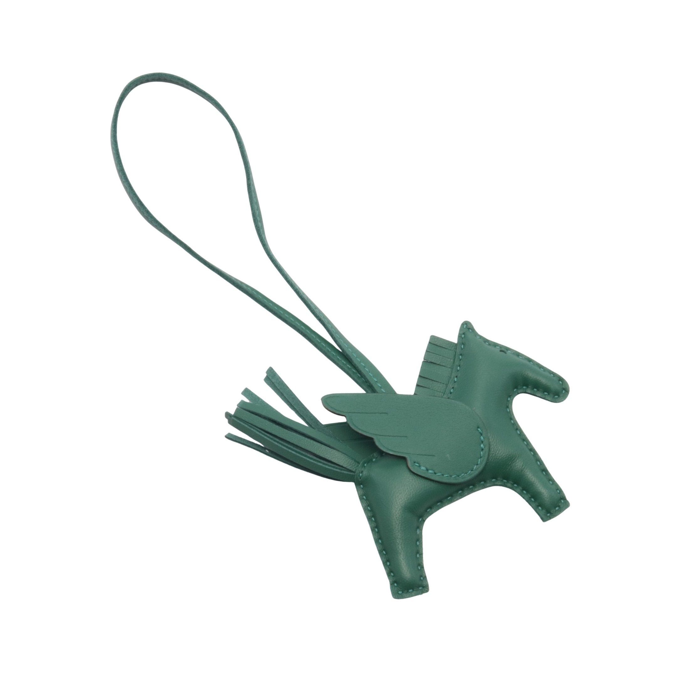 Hermes Hermes Rodeo Pegasus Pm Vert Moyan Bag Charm Aagneau Veau Swift Dark Green Double Engraved Size ONE SIZE - 2 Thumbnail