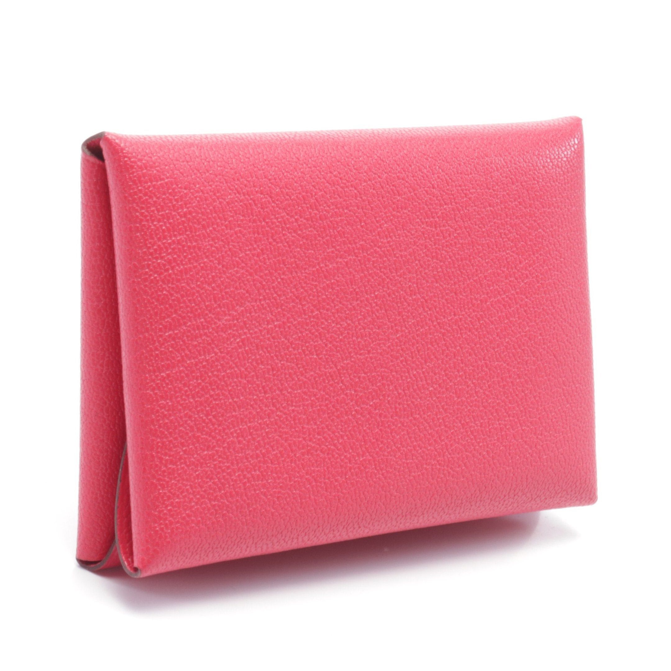 Hermes Hermes Calviduo Rose Extreme Coin Purse Shevl Shamqila Pink Purple Silver Hardware B Stamp Size ONE SIZE - 2 Thumbnail