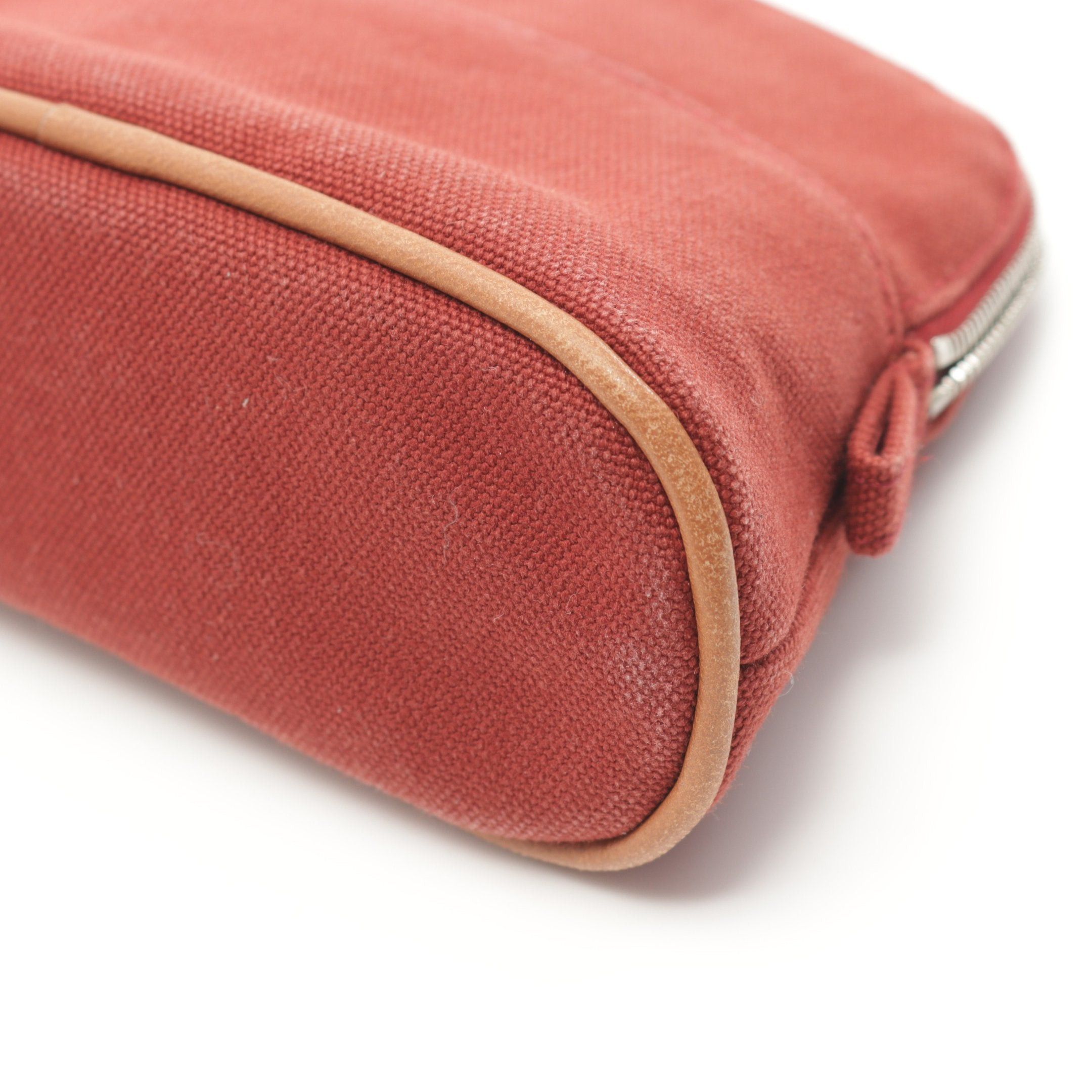 Hermes Hermes Bolide Pouch 15 Mini Canvas Bordeaux Silver Hardware Size ONE SIZE - 8 Thumbnail