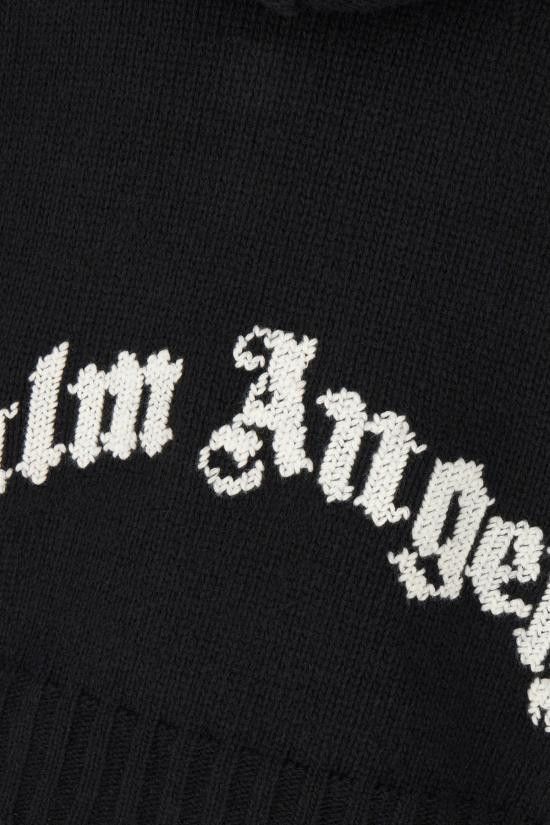 Palm Angels PALM ANGELS Women Sweater PWHU012C99KNI001 1001 BLACK Size L / US 10 / IT 46 - 3 Thumbnail