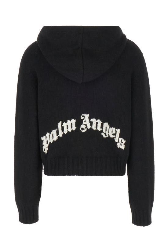 Palm Angels PALM ANGELS Women Sweater PWHU012C99KNI001 1001 BLACK Size L / US 10 / IT 46 - 2 Thumbnail