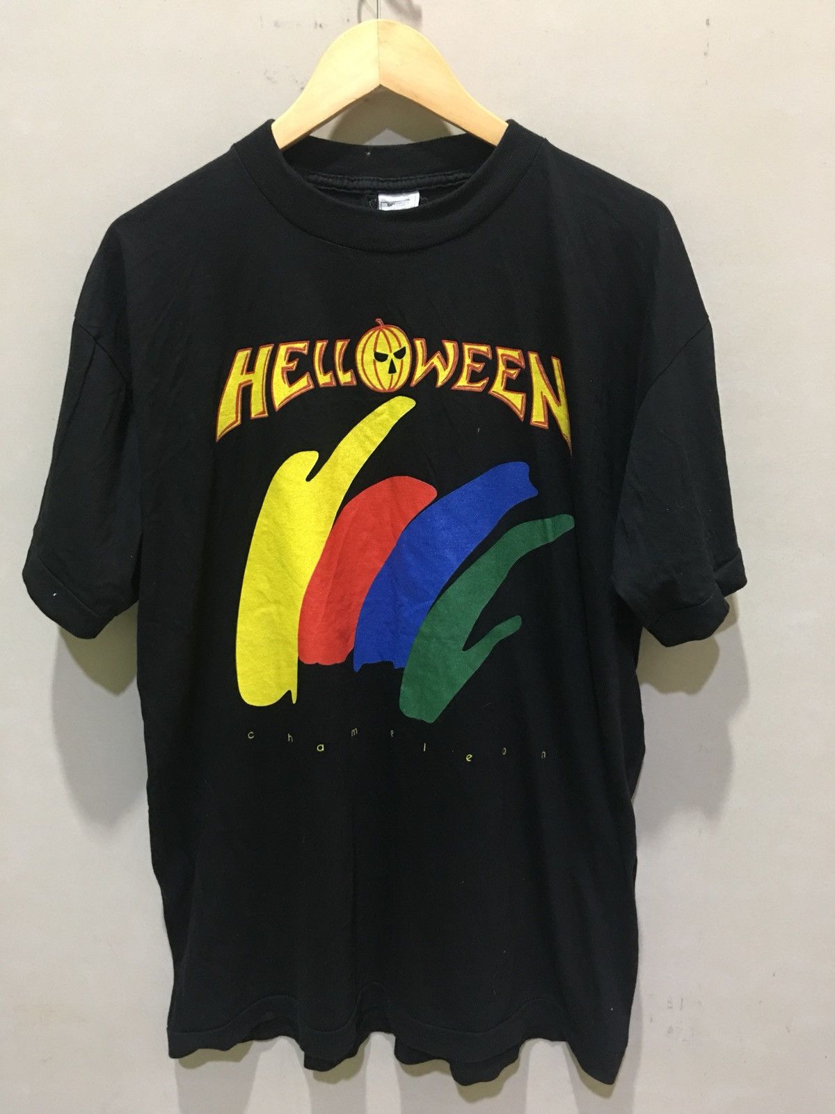 Vintage 90s Deadstock HELLOWEEN CHAMELEON album Tour Shirt