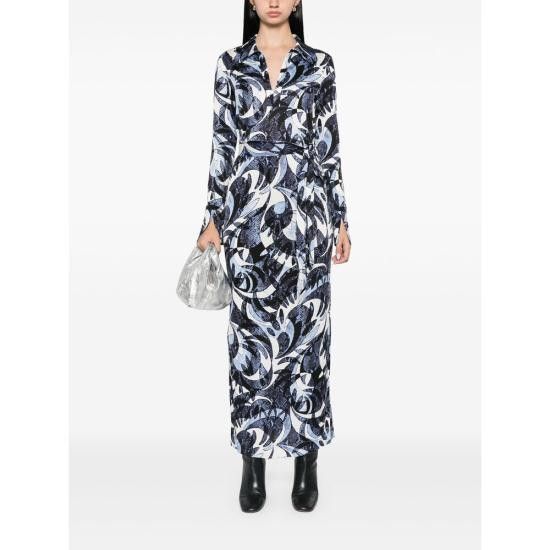 Diane von Furstenberg DIANE VON FURSTENBERG Women Dresses DVFDL4S034 SPDCL BLUE Size M / US 6-8 / IT 42-44 - 4 Thumbnail
