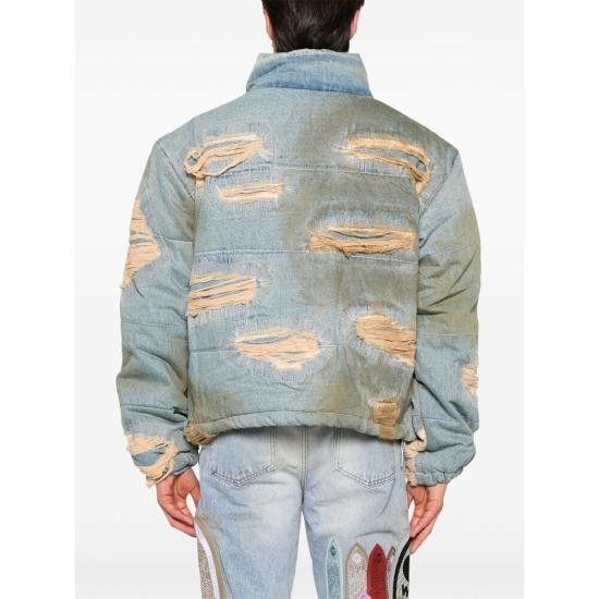 Who Decides War WHO DECIDES WAR Men Denim Jackets VINTAGE BOMBER DENIM BLUE Size US XL / EU 56 / 4 - 5 Thumbnail