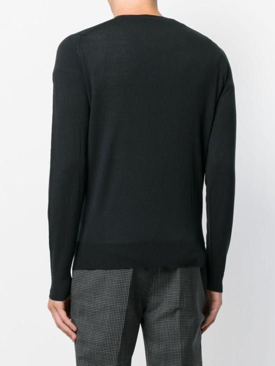 John Smedley JOHN SMEDLEY Men Sweater SHIPTON BLACK Black Size US XL / EU 56 / 4 - 4 Thumbnail