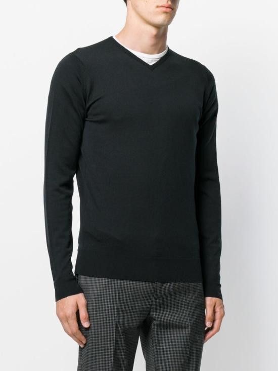 John Smedley JOHN SMEDLEY Men Sweater SHIPTON BLACK Black Size US XL / EU 56 / 4 - 3 Thumbnail